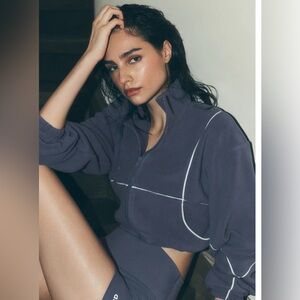 Alo yoga Polar Fleece Game Time Full Zip Jacket, brand new w/tags & bag